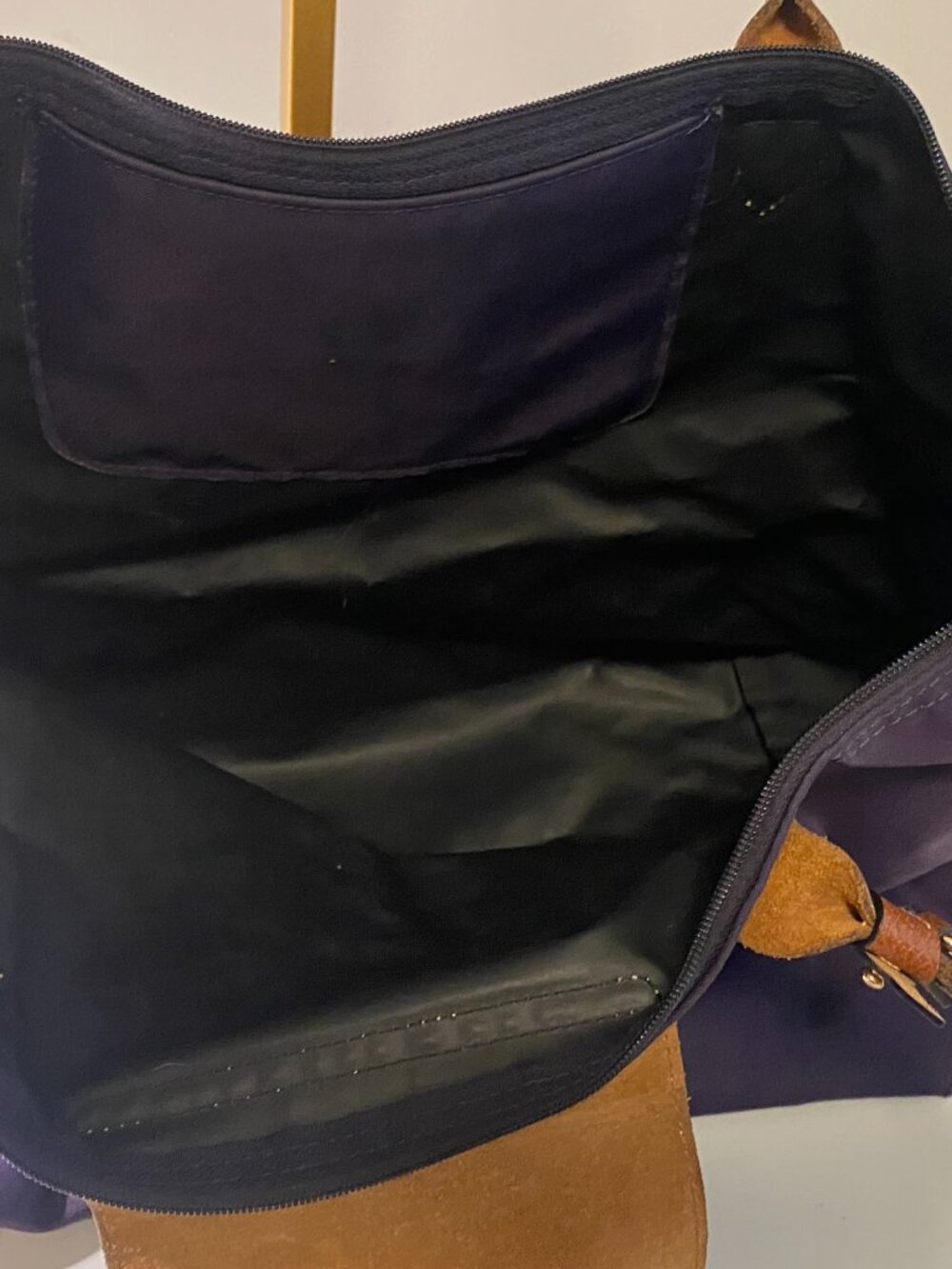 Authentic Preowned Purple Longchamp LePliage Large Tote - Picture 10 of 14